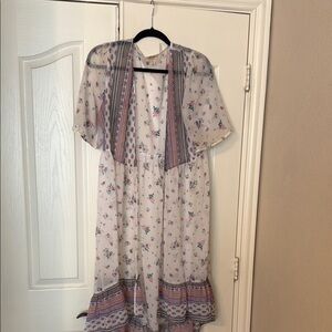 Floral Sheer Kimono Cardigan